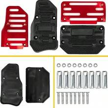 3pcs Manual Anti-Slip Car Pedals, Ergonomic Design, Durable, Suitable For Accelerator, Brake, Clutch Pedals Car Accessories - Foot Pedal - View 4