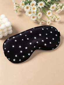 2/1pc Polka Dot Pattern Silk-Like Elastic Blackout Sleep Mask, Polka Dot Sleep Mask With Adjustable Strap – Breathable Blackout, Suitable For Travel And Napping, Eye Mask - Multicolor - View 6