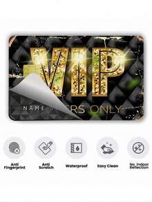 1pc VIP Member Credit Card Sticker Privacy Protection Card Skin, Gold Party Birthday Gift PVC Material Anti-Fingerprint Anti-Scratch Wear-Resistant Card Sleeve, Suitable For Men, Women, Couples, Small Chip Card, Bank Card Decoration Sticker, Credit Card, Transit Card, Student Campus Card Personalized DIY - Type a - View 8