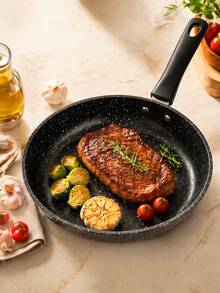 1pc Non-Stick Frying Pan, Premium Maifan Stone Coating, 4.7 Inch And 10 Inch Granite Flat Bottom Pan Set, Suitable For Induction And Gas Stoves, Heavy Duty Egg/Omelet/Steak Pan, Ideal For Stir-Frying And Grilling, Durable And Even Heating Kitchen Cookware, Perfect Gift - View 6