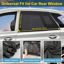Car Mosquito Window Curtain, Car Sunshade Curtain, Car Window Mosquito Net, Car Window Sunshade Anti-UV Net, Front Windshield Sunshade Heat Insulation - Sunshade - View 2
