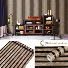 1pc Imitation Grille Background Wallpaper Self-Adhesive PVC Wall Decoration Wall Sticker Wallpaper, Waterproof And Moisture-Proof Wall Sticker, Easy To Stick And Easy To Tear Off, Suitable For Bedroom, Living Room, Corridor, Kitchen, Size 17.71in*393 - Multicolor - View 14