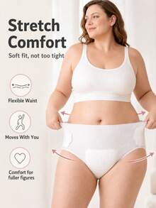 6pcs/Pack, Adjustable, Easy To Wear And Remove, Leak-Proof, Breathable, High Absorbency, Soft And Breathable Period Safety Panties, Random Pattern, Disposable Menstrual Panties, Travel Pack, Leak-Proof Menstrual Panties, Daily Sanitary Pads - Period Pants - Upgraded Version - View 5