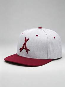 1 Pc Unisex Gothic "A" Embroidered Hip-Hop Baseball Cap, Adjustable Design, Perfect For Outdoor Activities, Travel, And Running - Multicolor - View 10