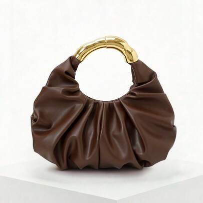 ファッショナブルなミニマリストプリーツクラウドハンドバッグ、新しい多用途ショルダーアンダーアームバッグ