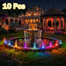 3D Crystal Solar Lawn Lights, 8 Modes Outdoor Garden Path Wedding Decor Lamp - Solar Rod Lamp - View 7