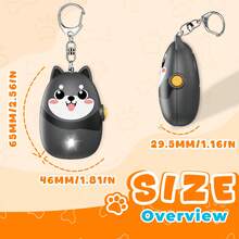 130dB Rechargeable Personal Alarm For Women With LED Light, Keychain For Women Cute Portable Pendant, Suitable For Women, Teenagers, And The Elderly - Color - View 3