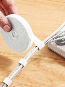1 Roll Vine Shaping/Cable Management Hook And Loop Fastener Strap, Multi-Size Optional, Strong And Durable, Universal For Office, Home / Garden Tying, Reusable, Tidy And - Straps - View 2