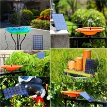 Solar Fountain Pump With 10ft Cable, 2.5W Solar Panel Water Pump Kit With 11Nozzles, Submersible Solar Water Pump For Bird Bath, Garden, Pond, Pool And Outdoor, Patio Garden No Power Storage - 1PC - View 8