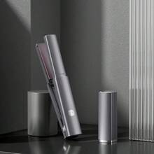 迷你無線 2 合 1 直髮器與捲髮器，USB 充電式便攜直髮器，適用於瀏海、短髮與快速修整，旅行美髮造型工具，快速加熱恆溫 - 彩色 - 查看 13