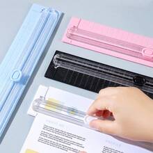 A3 Dual-Direction Small Paper Cutter, Creative Portable A4 Mini Paper Trimmer, Office Supplies, Photo Origami Cutting, Student Supplies, Lightweight Manual Paper Cutting Tool - Sets - View 5