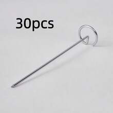 100pcs Garden Stakes #8 Heavy Duty, 6 Inch Length, Galvanized Rust-Proof, Suitable For Lawn, Turf, Barrier, Plant Cover, Tent, Inflatable Products And Outdoor Decoration Fixing - Set - View 11