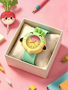 2pcs/Set Children Cute Cartoon Fruit Silicone Watch Set, No Packaging Box, Suitable For Back To School, Vacation And Holiday Children's Daily Wear Wristwatch - Multicolor - View 5