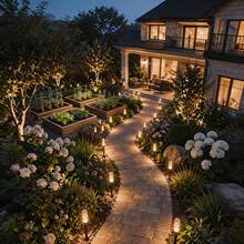 3D Crystal Solar Lawn Lights, 8 Modes Outdoor Garden Path Wedding Decor Lamp - Solar Rod Lamp - View 11