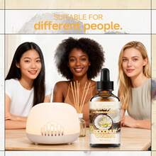 Hllozzi 30ml Coconut Vanilla Oil Series Centers On A Sweet, Gourmand Fragrance, Featuring Vibrant Top, Elegant And Refined Middle, A Lingering Base. Suitable For Diffusers, Humidifiers, Scented Candles, And DIY, It Makes An Ideal Gift For Friends And Family - Coconut Vanilla - View 10
