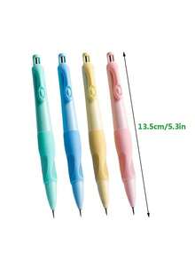 4pcs Automatic Pencils + 4 Boxes (32PCS) Refills + 4 Erasers, 2.0mm, HB Automatic Pencils, Correct Grip Posture, Prevent Lead Breakage, Suitable For School And Office Writing/Drawing Supplies, Back To School Essential With Built-In Sharpener, Correct Posture Pencils, 2.0mm Thick Lead, Hard To Break, Correct Posture Writing Automatic Pencils, Can Be Used For Writing, Drawing - Pencil Set - View 6