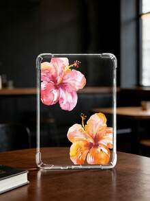 Hibiscus Flower Pattern Transparent Shockproof Full Coverage Soft Silicone Protective Case Compatible With Kindle 11th Gen 2024/Kindle Paperwhite 12th Gen 2024/Kindle Colorsoft Signature Edition, Clara Colour/Bw/2E - Multicolor - View 16