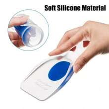 8/6/4/2pcs Soft Silicone Heel Pads, Neutral Style, Transparent, - Blue and White - View 7