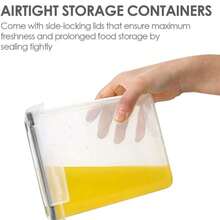 8 Airtight Storage Jars With Lids, Dishwasher, And Include Labels. Perfect For Organizing And Storing Grains In Your Kitchen Pantry. - 查看 7