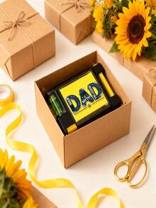 4 In 1 Multi Function Tape Measure/Spirit Level With Sticky Note Father's Day Gift For Dad Husband Papa Grandpa/Perfect Tape Measure Multitool Gift For Father's Day Birthday - A - View 2