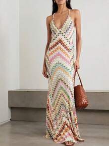 Fitted Dress With Localized Print For Summer Party 2026 - Color - View 6