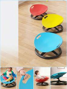 Silla giratoria de entrenamiento de integración sensorial, silla de equilibrio de entrenamiento vestibular, silla giratoria de juguete de movimiento giroscópico, disco giroscópico autoequilibrante - Multicolor - Ver 6