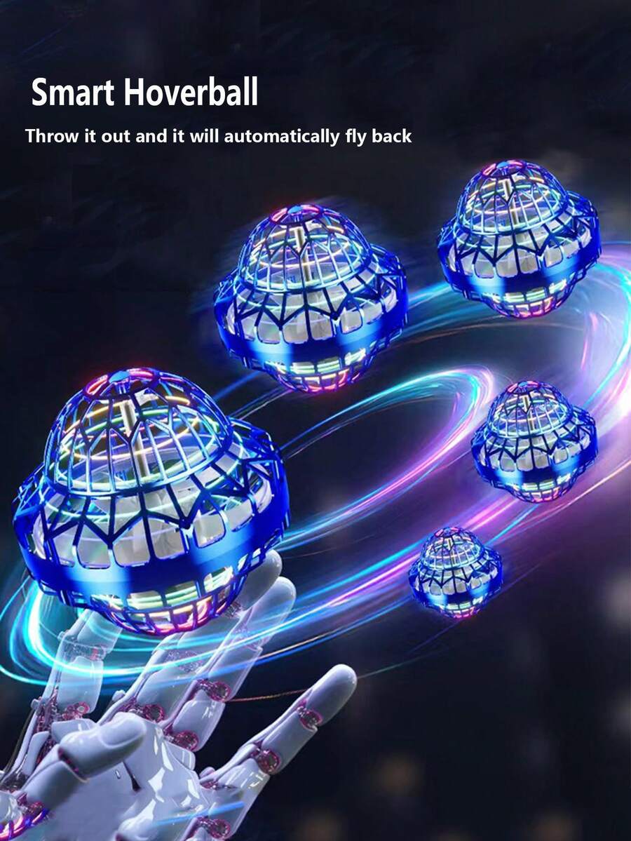 1pc Rotating Flying Saucer Smart Hover Ball Magic Ball Advanced Technology Toy Flying Ball Finger Glow-In-The-Dark Magic Saucer Smart Boomerang Boy Holiday Gift