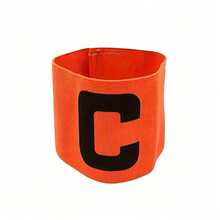 1pc Captain Football Match Armband, Wrap-Around C-Shaped Badge, Suitable For Running, Sports And Football Training. - Green - View 5