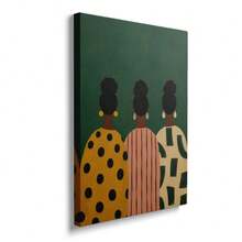 1pc Framed/Unframed Bohemian African Fashion Poster, African Girl Woman Folk Art Wall Decor, Vintage Minimalist Aesthetic Scroll Painting, Suitable For Hallway, Living Room, Bedroom Modern Home Decor - A - View 3