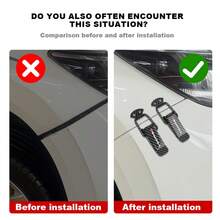 2 PCS Carbon Fiber Car Bumper Clips, SPORT Logo Fashion Design Car Bumper Safety Hook Lock, Universal Quick Release Front And Rear Bumper Trunk Fastener Clip Set, Universal Black, Suitable For Car And Truck Bumper, Mud Guard, Trunk Lid, Rear Body Parts Metal Fixing Clips, Car Decorative Accessories - Sporty Style - View 7