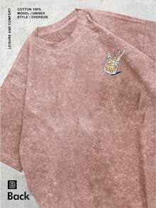 Llámame retro. Camisa con estampado de cócteles retro. Camisa retro de manga corta lavable, hecha de tela transpirable y ligera, adecuada para fiestas, bodas y ocasiones informales. - Café integral - Ver 2