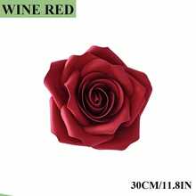 Red Foam Rose Large Handmade Artificial Flowers Suitable For Romantic Wedding, Home, Party, Event, Anniversary Birthday Party Background Decoration - Multicolor - View 9