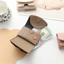 Minimalist Card Holder~Men's Wallet New Style Japanese Small Compact Large Capacity Multi-Functional Short Coin Purse Card Holder,Fathers Day Gifts - Multicolor - View 2