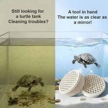 PVC Material Easy To Clean Detachable Turtle Waste Collector, Suitable For Fish Tank And Turtle Tank, Includes 110mm Toilet Turtle, Mud Turtle, Helmet Turtle Waste Separator - White - View 5