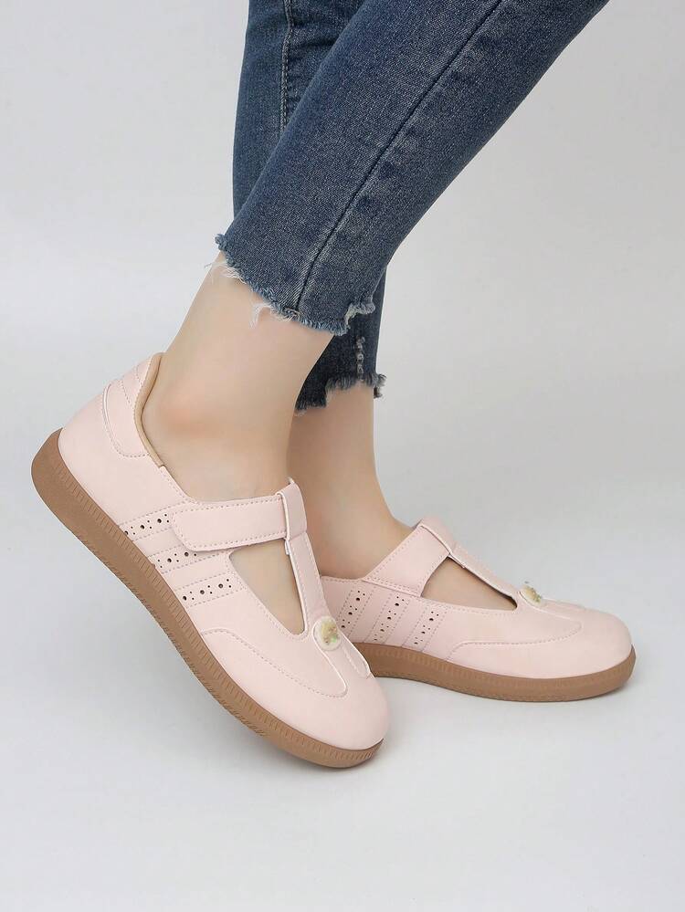 New Women's Plus Size 36-41 Sports Casual Fashion Lightweight Student Running German Trainer Shoes - Pink - View 5