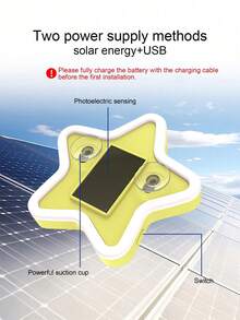2026 New Star-Shaped Solar LED Car Interior Ambient Light, Heart-Shaped Neon Rear Window Sticker, Sensor Light, 5 Lighting Modes - Cute & Fashionable Car Accessories For Women And Girls, Romantic Car Interior Decor, Gift For Couples - Multicolor - View 4