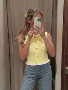Women Sports Tees & Tanks - 黃色 - 查看 11