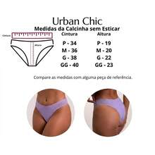 Kit c\ 6 Calcinhas Modelo Tanga Conforto, Ideal Para O Dia A Dia - Cores Variadas, 100% Algodão - Multicolorido - Visão 6