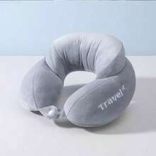 1pc Travel Pillow, U-Shaped Neck Pillow, Ultra-Lightweight Portable Headrest, Perfect For Airplane, Car, Home, Office, Sleep And Rest, Back To School Season - One Size Fits All - View 12