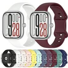 Butterfly Buckle Silicone Watch Strap Replacement Band Compatible With Redmi Watch 4 /5 /6 Compatible With Xiaomi 10Pro /9Pro /8Pro Smart Watch - one-size - View 1