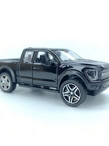 逼真金屬慣性賽車模型，男孩迷你玩具車，桌面收藏玩具 - 黑色 - 查看 4