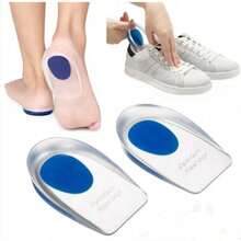 8/6/4/2pcs Soft Silicone Heel Pads, Neutral Style, Transparent, - Blue and White - View 1