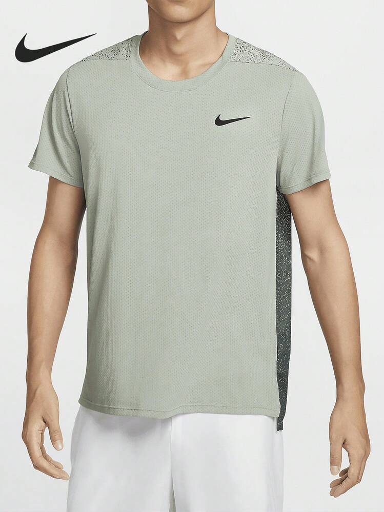 Nike Camiseta de tenis de manga corta con cuello redondo transpirable para hombre, auténtica, nueva 2024 FQ2019-370 - FQ2019-370 - Añade 2