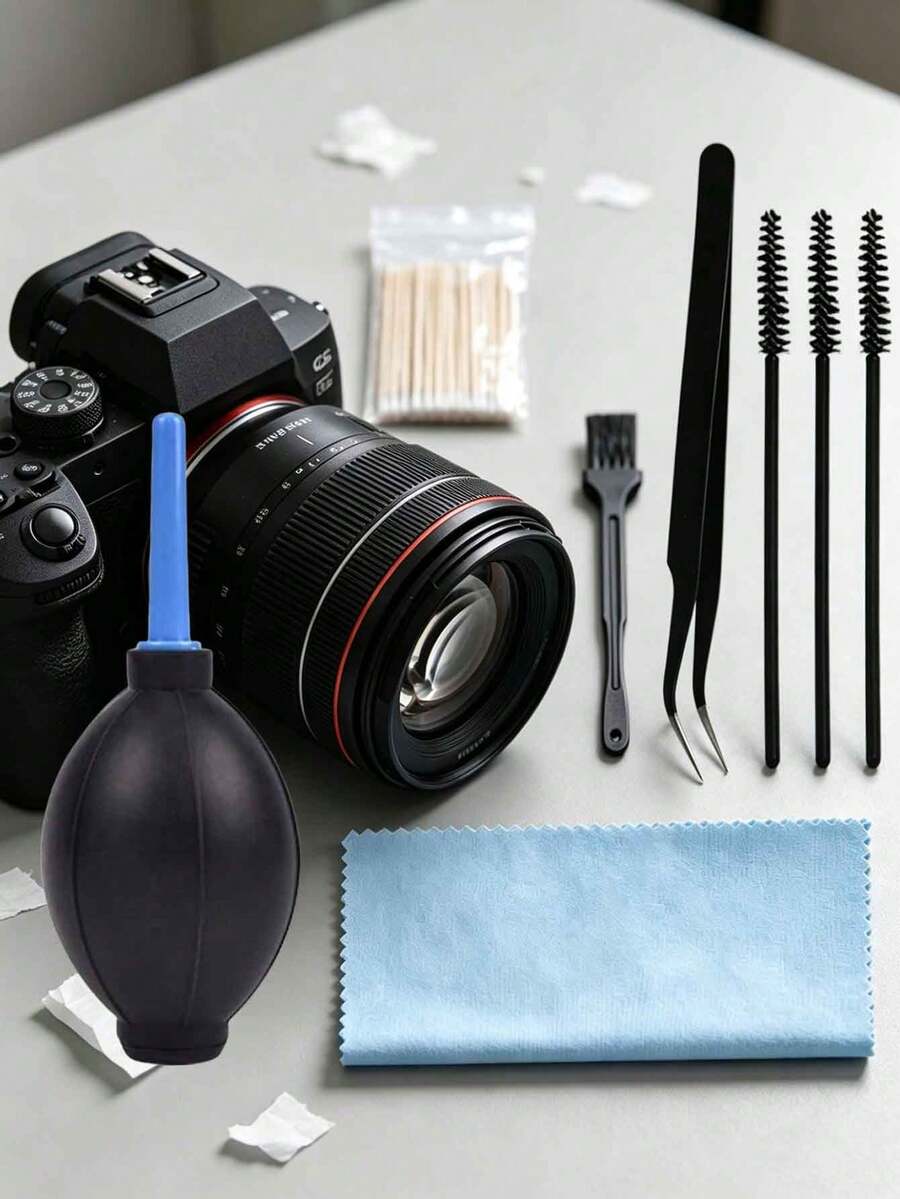8PCS Black Plastic Bluetooth Earphone Cleaning Brush, Suitable For Earbuds, Phone, Computer Cleaning Tool - Multicolor - View 1