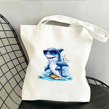 1/2/3pcs Surf Fashion Glasses Shark Heat Transfer Iron-On Patch, Cartoon Cool Shark DIY Heat Transfer Sticker, Suitable For Clothing, T-Shirt Making, Pillow Decoration And Apparel Items And Applique - Multicolor - View 8