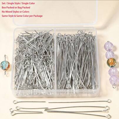 100/300 cái phụ kiện trang trí đóng hộp 9 chân, 26mm-50mm linh hoạt 9 chân, phù hợp cho vòng tay DIY, dây chuyền, bông tai, đồ thủ công và vật liệu xâu hạt mặt dây chuyền