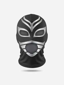 1pc Men's Mexican Lucha Libre Mask Hero Print Full Face Balaclava Stretchy Milk Silk Breathable Combat Mask Halloween Carnival Party Cosplay Role Play Wrestler Costume Accessory Prop - Multicolor - View 18