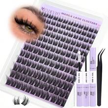 False Eyelashes And Adhesives Kits - Black - View 1