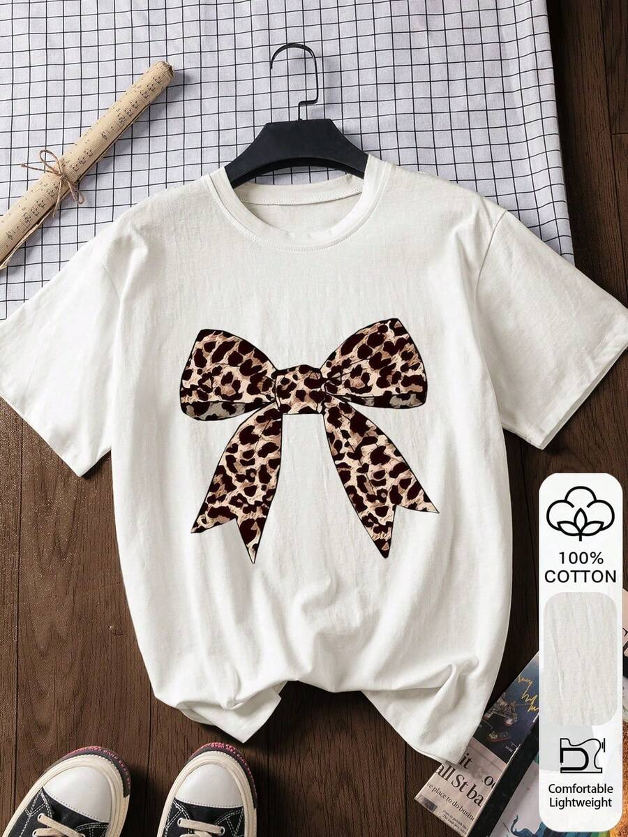 Basic Summer T-Shirt For Plus-Size Women, Short-Sleeved, Plain, Loose Fit And Breathable. - 白色 - 查看 1