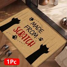1pc, Home Decor, Cat Pattern Print, Linen Kitchen Rug, Kitchen Mat, Floor Mat, Bathroom Mat, Door Mat, 3D Print Rectangular, Suitable For Living Room, Bedroom, Hallway, Bathroom, Laundry Room - Polyester Carpet, Suitable For Indoor And Outdoor Home Decor - Multicolor - View 16